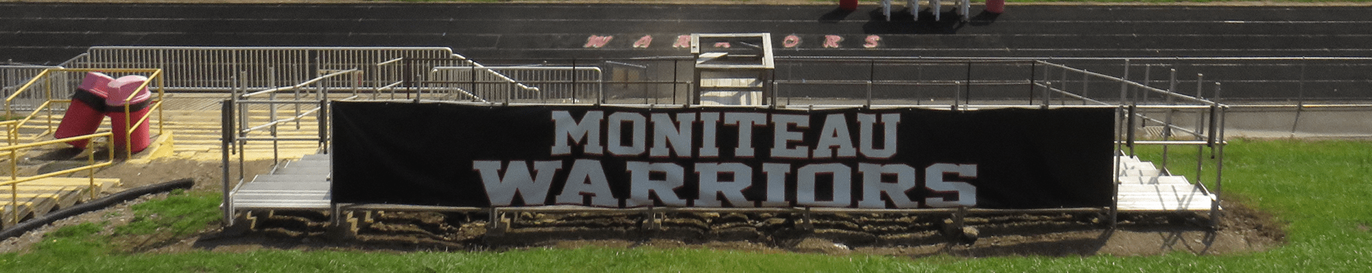 Moniteau Warriors sign at football field