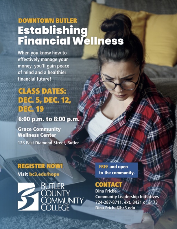 Financial Wellness Sessions flyer