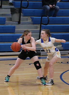 Two players during a game