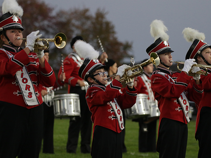 Band playing a song
