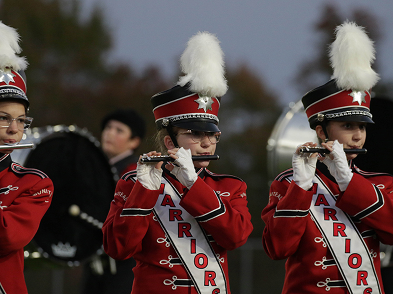 Band playing flutes