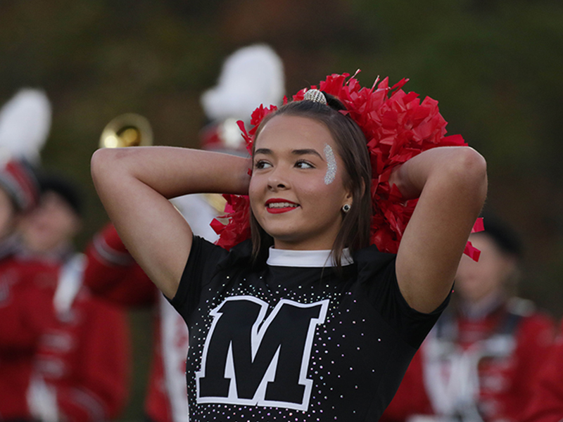 Close up of happy cheerleader